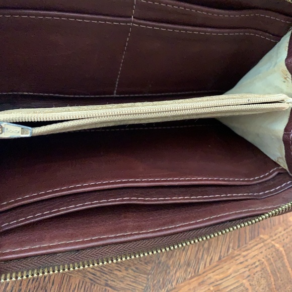 HAMMITT ZIPPER CLUTCH -loved and well aged… Still smells NEW! small repair. - Picture 6 of 9